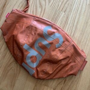 SUPREME BRAND NEW BUM BAG ORANGE DISTRESSED